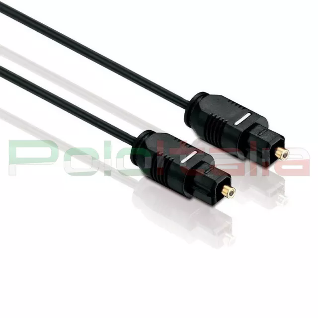 Cavo 2m audio TOSLINK ottico digitale spdif optical cable per tv lettore blu-ray