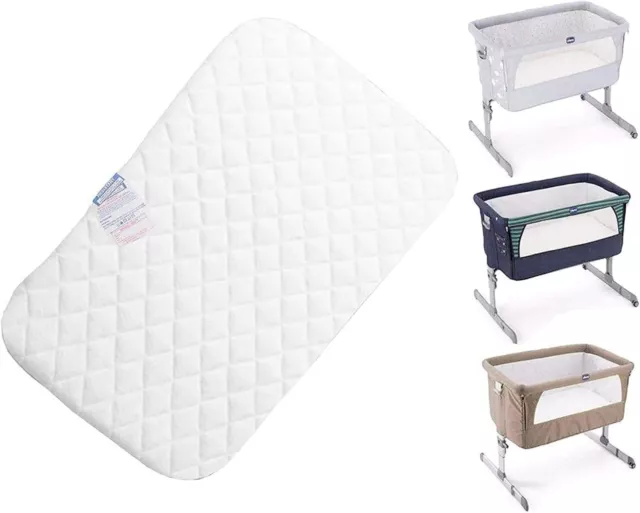 Baby Crib Basket Replacement Mattress Soft Cushy AntiAllergic Quilted Breathable