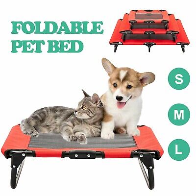 Portable Elevated Pet Bed Cat Dog Cot Raised Cooling Camping Pet Cozy Lounger