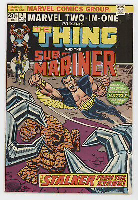 Marvel Two-In-One 2 1974 VF Thing Namor Sub-Mariner John Romita