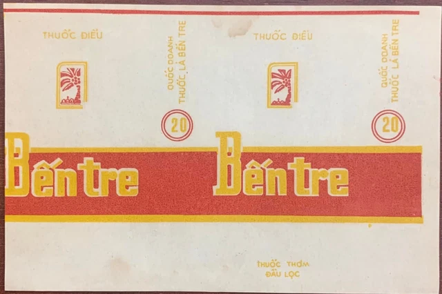 [41297]  Leaflets advertisement for cigarette Ben Tre old kind