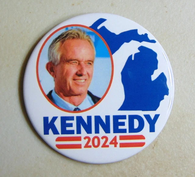 ROBERT F. KENNEDY RFK Jr 2024 Michigan campaign pin button political 0
