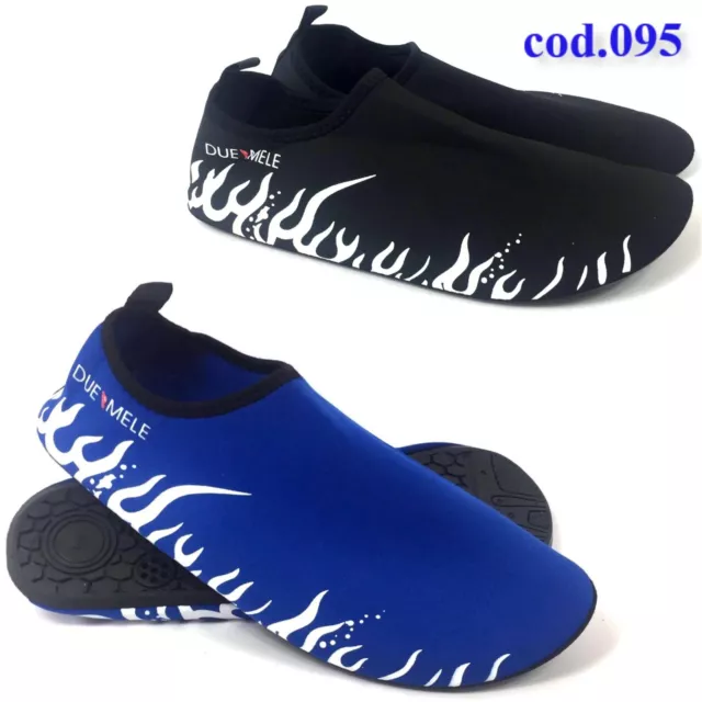 SCARPE DA SCOGLIO Water Shoes Scarpette Tessuto Sport Acqua Mare Piscina Barca