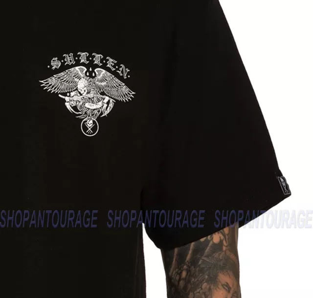 Sullen Reagle SCM3677 Manica Corta Standard Grafico Tattoo Skull T-Shirt da Uomo 5