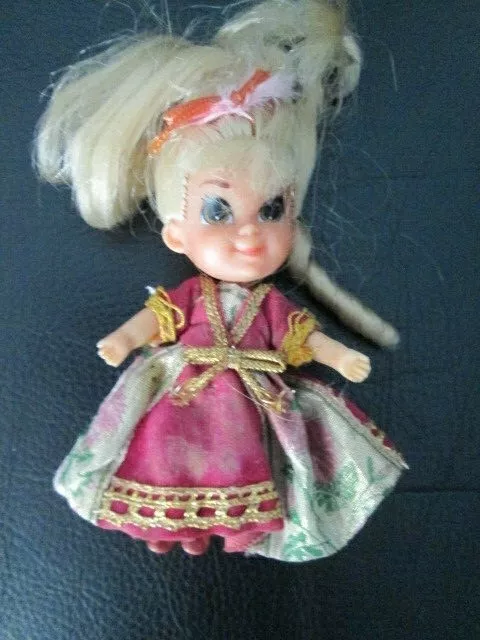 Vintage Liddle Kiddles Tea Party Lady Crimson Little Doll Only Mattel