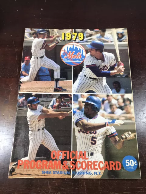 New York Mets vs Expos Official Program and Scorecard 1979