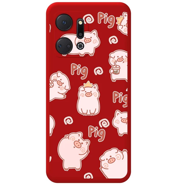 Cover WOBURN Per Huawei Honor X7a - Custodia In Silicone TPU Morbido Con Stampa Dipinta - Antiurto E Antigraffio