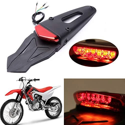 LED Rear Fender Brake Turn Tail Light For Custom Off-Road Motorcycle Dirt Bike