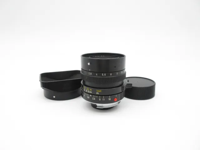 Leica M Leitz Canada Elmarit-M E39 28mm 1:2,8 2.8/28 11804 Objektiv + 12536 Hood