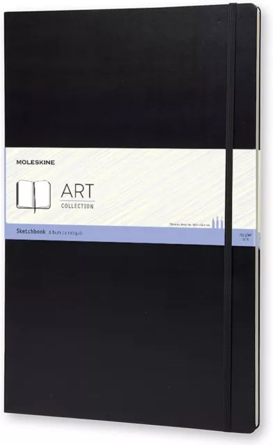 Moleskine Art Sketchbook Hard Cover A3 11.75" x 16.5" Plain/Blank 96 Pages Black