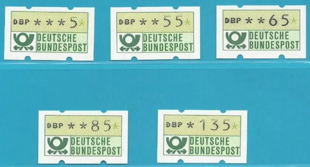 Bund aus 1981 ** postfrisch ATM Nr.1 VS 4! mit Zählernummern a.d. Rückseite