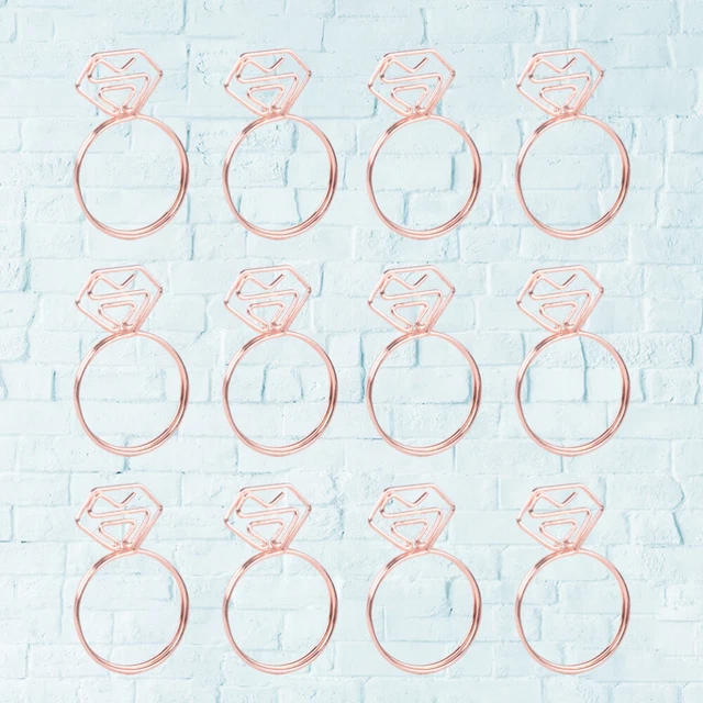 12 Pcs Mini-Büroklammer Klammern Für Papier Liebe Lesezeichen