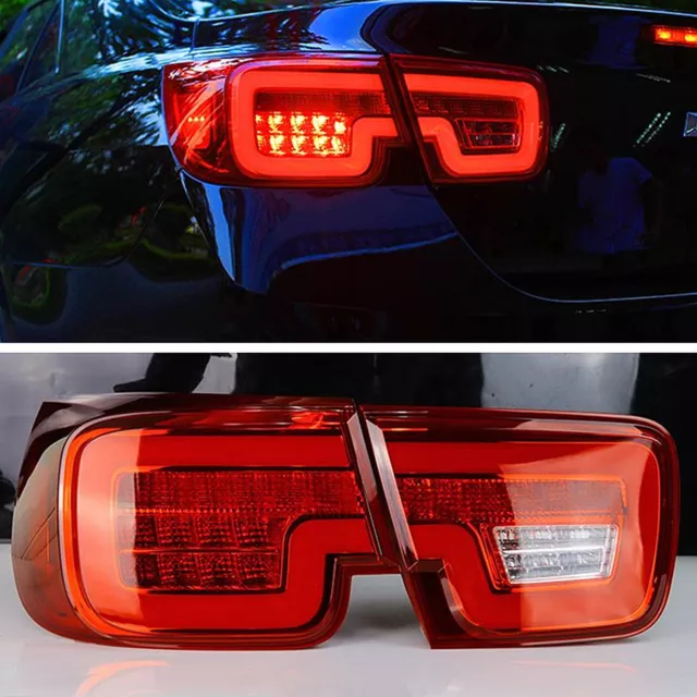 For Chevrolet malibu LED Taillight Rear Lamp Assembly 2013-15 Dark Red DNN