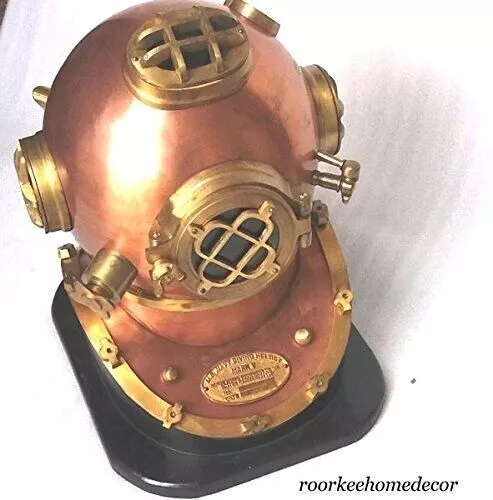 Antiguo casco de buceo de ingeniería de anclaje marca casco de buceo Morse...