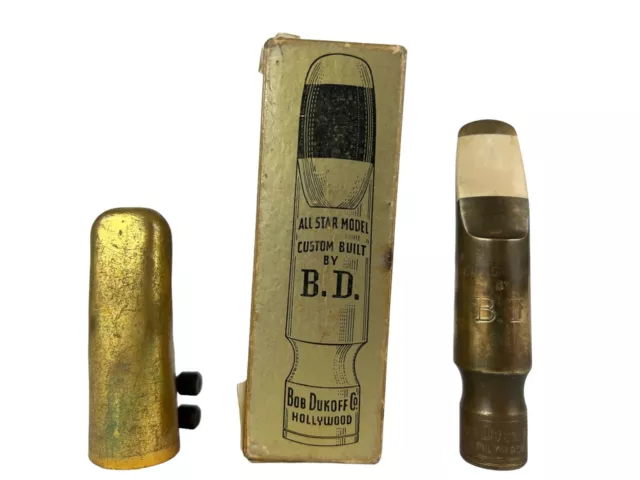 Dukoff Hollywood All Star Custom BD Vintage Tenor Saxophone Mouthpiece w/Box!