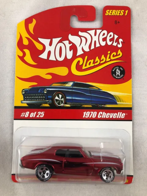 Classics Series 1 Hot Wheels #8 1970 Chevelle Red