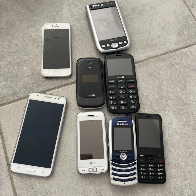 Lot De 4 Téléphones HS Pour Pièces Détachées - Marque Générique, à Démonter Pour Réparation Ou Créa