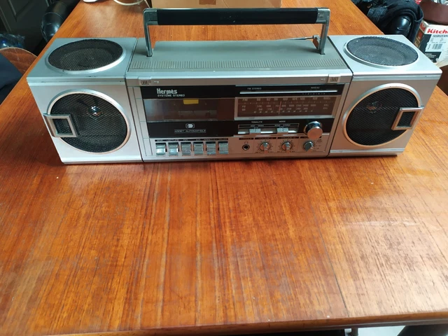 Poste Radio Cassette Schneider TR8457 – Ghettoblaster Boombox Vintage, Pour Pièces
