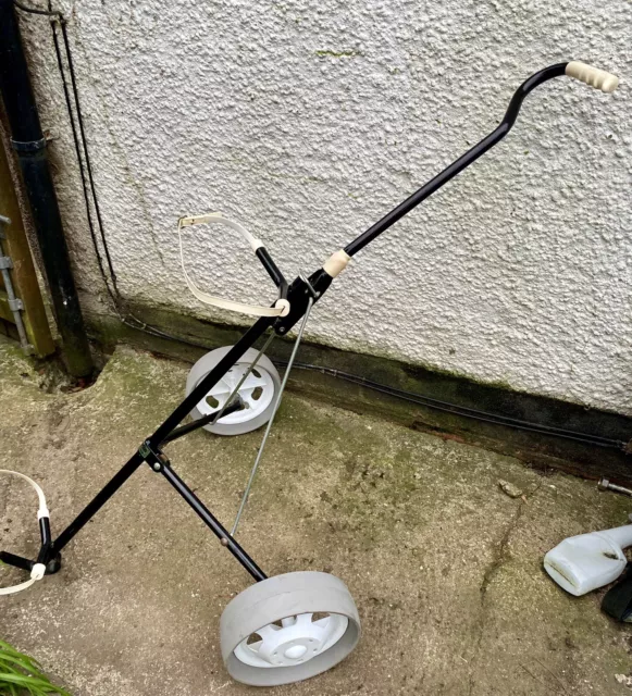 Vintage 2-wheel Folding Golf Trolley - used condition