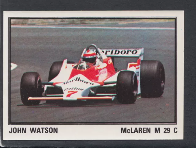 Panini F1 Grand Prix Sticker, No 61 John Watson McLaren, Motor Racing, Sports