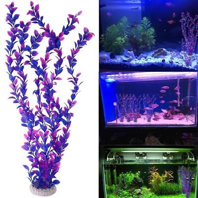 25cm Fish Tank Aquarium Ornament Decor Artificial Plastic Grass Plant A7F8
