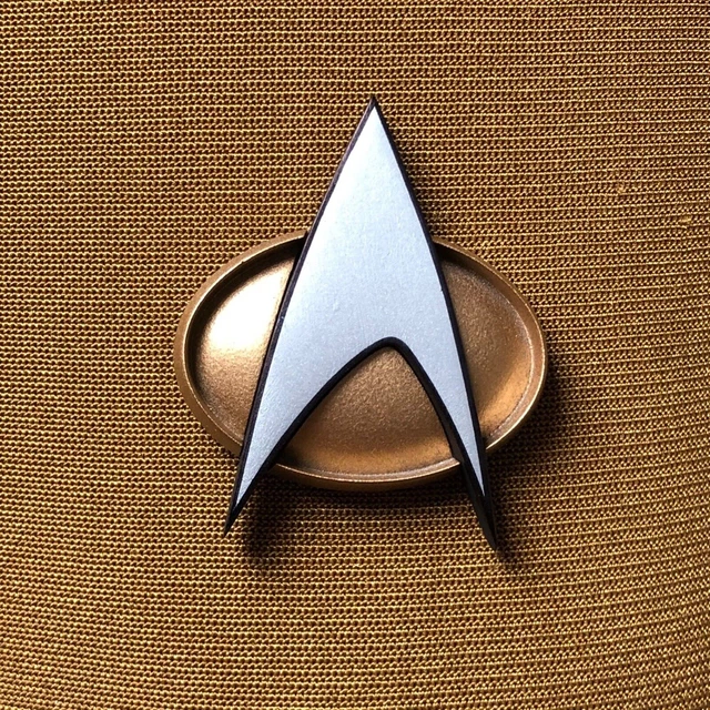 STAR TREK TNG combadge prop Replica £29.95 - PicClick UK