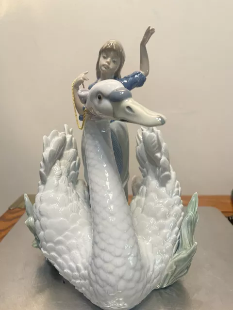 Lladro Figurine #5705 "The Swan & the Princess" 9.5” Tall Lladro Figurine #5705 "The Swan & the Princess" 9.5” Tall