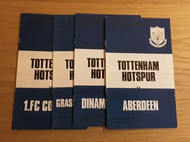 Tottenham Hotspur 1973/74 Home UEFA Cup Matches select from menu