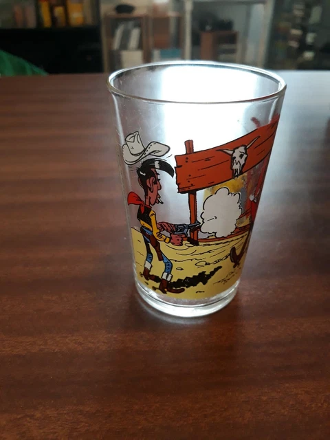 Lot De 37 Verres à Moutarde Amora - Personnages Spirou, Lucky Luke, Astérix