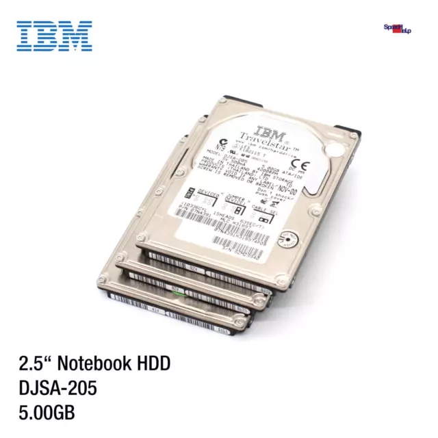 IBM DJSA-205 5.0GB 2.5" Pulgadas Portátil Notebook HDD Disco Duro 07N4391 Bien