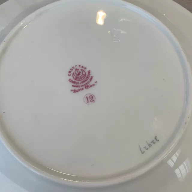 George Jones & Sons Crescent Luncheon Plate. Unique rare Hard To Find. 3
