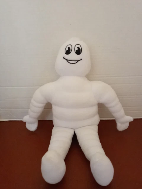 Michelin Man Plush Doll White 12” Bibendum Soft toy Mascot Tire Man RARE