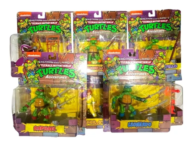 Playmates Teenage Mutant Ninja Turtles Tmnt Comic Heroes Adventures Figures Nip