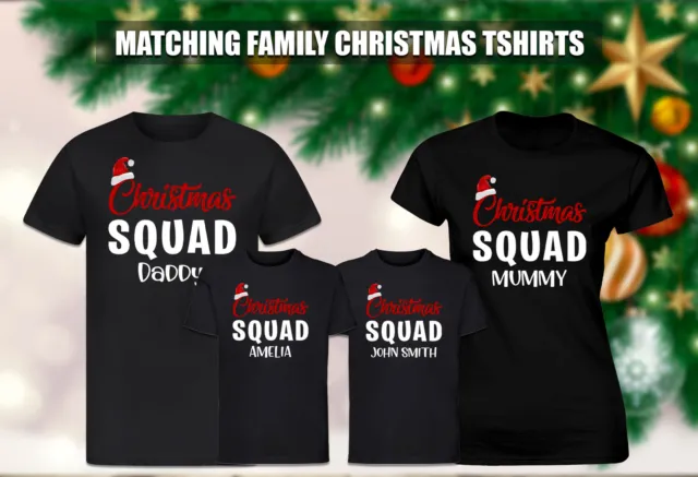 Personalisiertes T-Shirt Weihnachtsteam Familie passend Neuheit Weihnachten maßgeschneidertes Geschenk