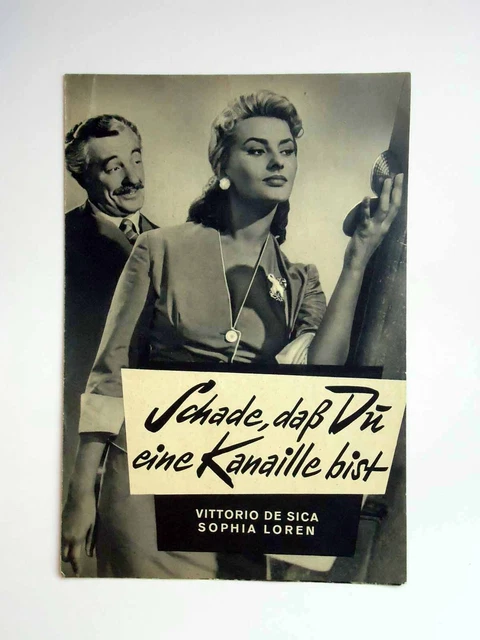 SCHADE, DASS DU eine Kanaille bist Sophia Loren Vittorio de Sica