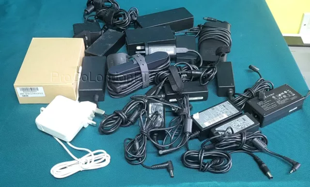 JOB LOT 17 X Used AC Adapters Chargers Asus Dell HP Lenovo LG Chargers