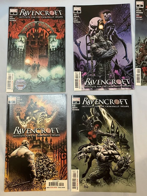 Ruins of Ravencroft 1 2 3 4 5 Sabretooth Carnage Dracula Marvel One Shot Lot Nm 2