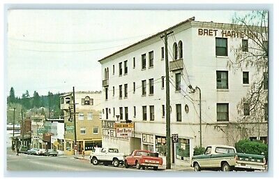 1974 Grass Valley Bret Harte Inn Classic Trucks California CA Posted Postcard