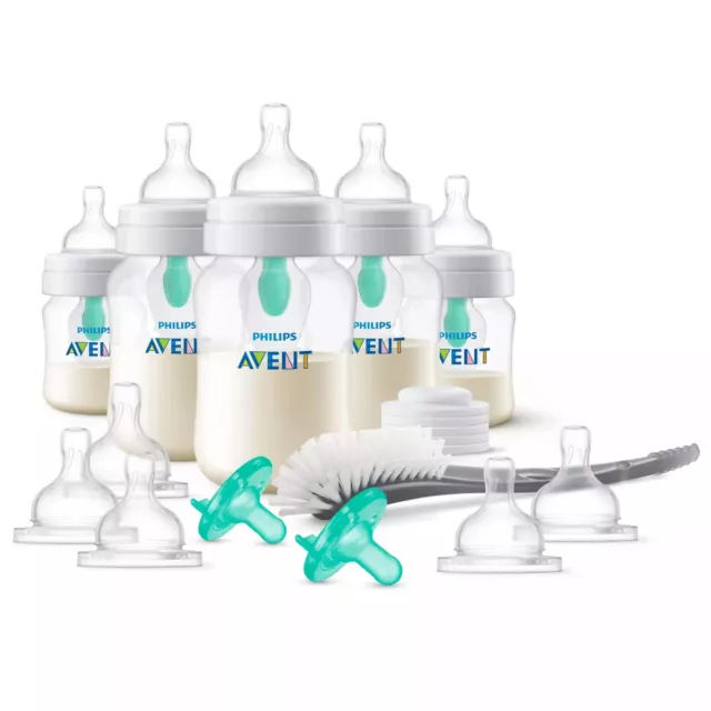 Avent Philips Anti-Colic Baby Bottle with Air-Free Vent Newborn Gift Set - 17pc