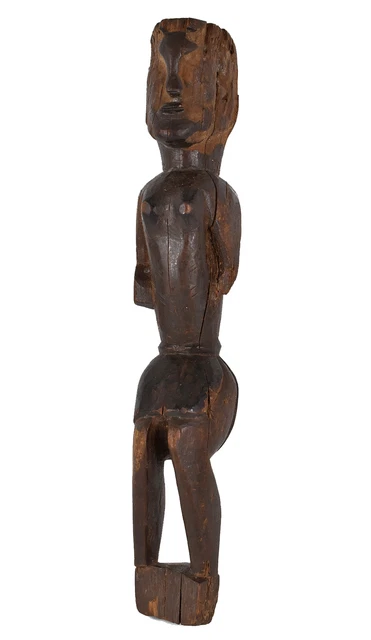 Lobi Bateba Thil Shrine Wood Statue African Art