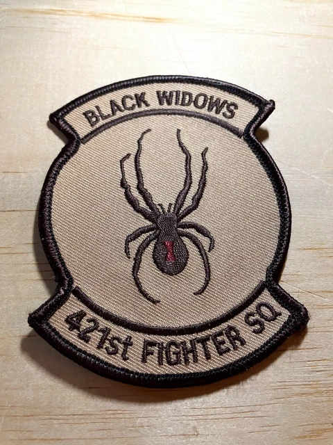 1990s/2000s? US AIR FORCE PATCH-BLACK WIDOWS-421st FIGHTER SQUADRON-ORIGINAL! 1990s/2000s? US AIR FORCE PATCH-BLACK WIDOWS-421st FIGHTER SQUADRON-ORIGINAL!