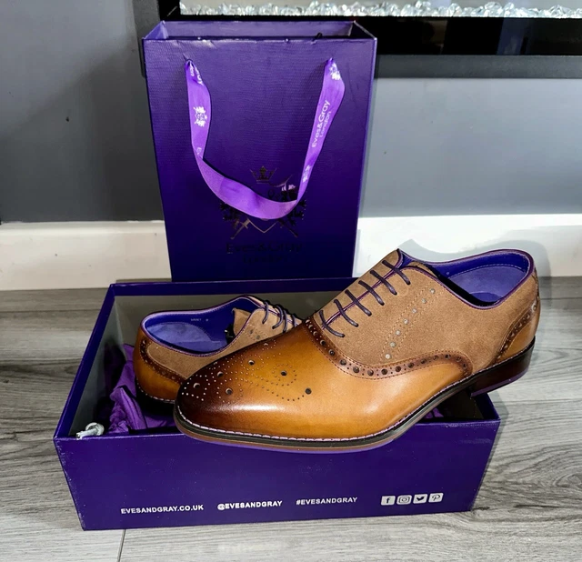 EVES AND GRAY London Tartan Leather Brogues Shoes size UK 14 119.00 PicClick UK