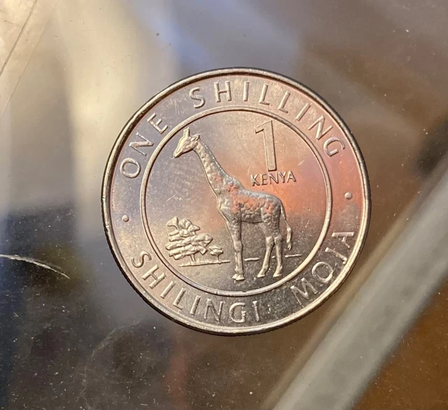Kenya 1 One Shilling Coin~~ 2018, latest design giraffe