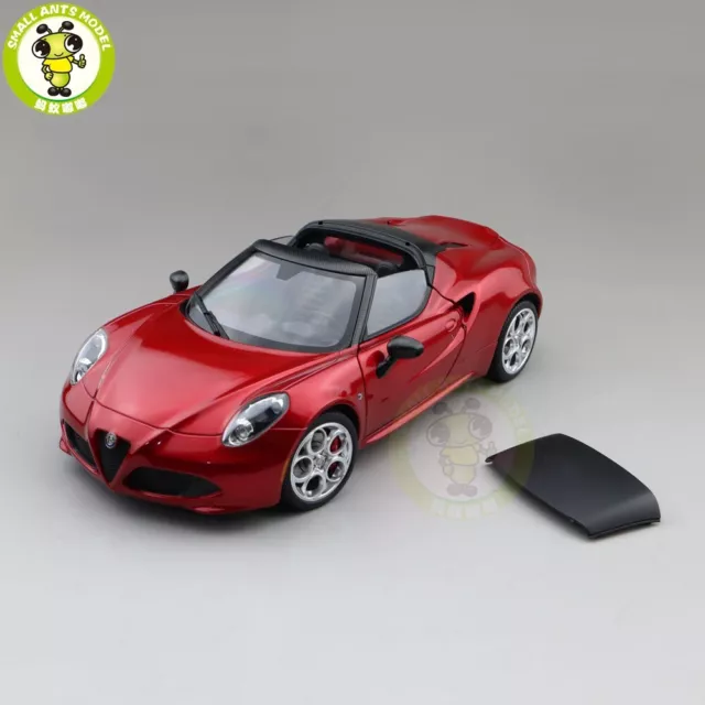 1/18 ALFA ROMEO 4C SPIDER Autoart 70142 Red Model Toy Car Gifts For Friends