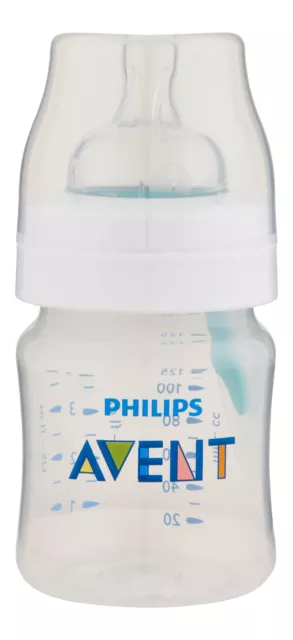 Philips Avent Anti-Colic Baby Bottle With AirFree Vent Clear 4 oz. Baby Bottle