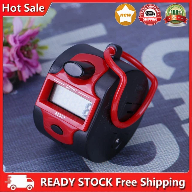 Contatore manuale digitale Tally Counter Clicker 5 cifre (rosso)