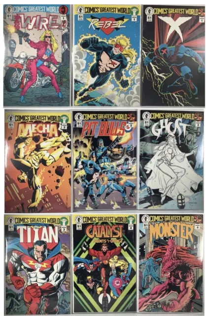 Dark Horse Comics Greatest World 9 Book Lot Barb Wire, X, Ghost Near Mint/Mint