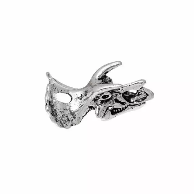 5 x Dragon Skull Charms Jewellery Making Crafts Pendants Tibetan Silver