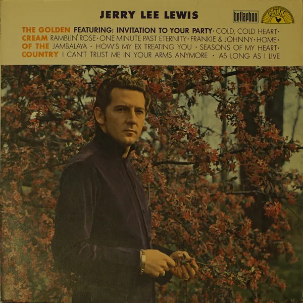 Jerry Lee Lewis The Golden Cream Of The Country NEAR MINT Bellaphon Vinyl LP