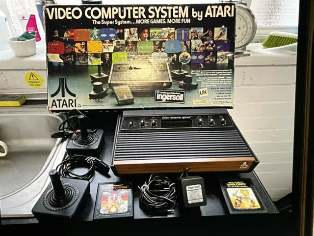 Atari 2600 Console Boxed .. Bundle .. Inc 3 Games 1 Is A New & Sealed Game